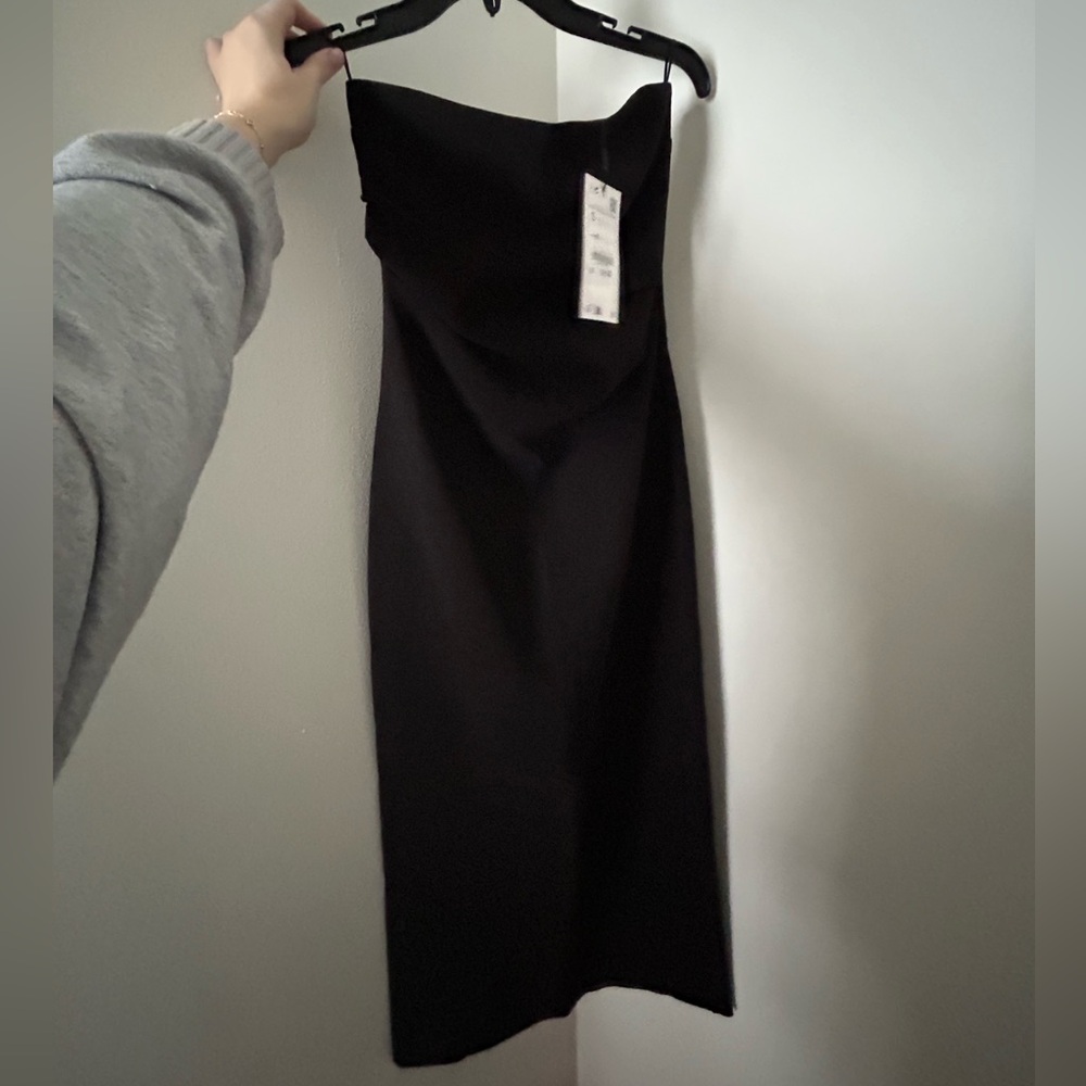 Zara Black Strapless Dress